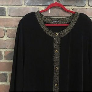 Vikki Vi | Slinky Tunic Jacket Topper 2X -29” Long -29” Long